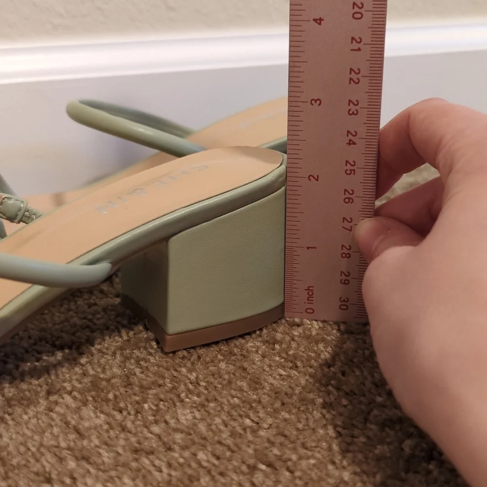 NWT SheIn Mint Strappy Mule - Picture 4 of 4